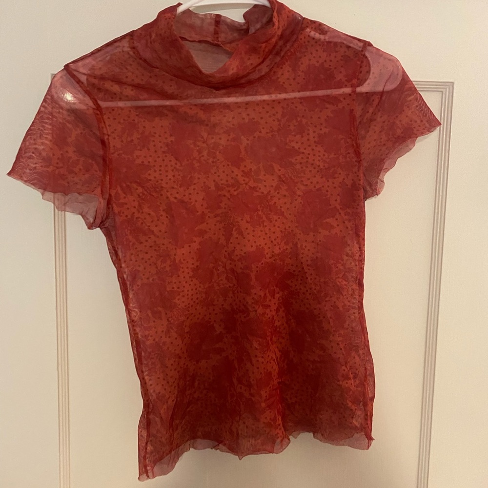Free people mesh shirt